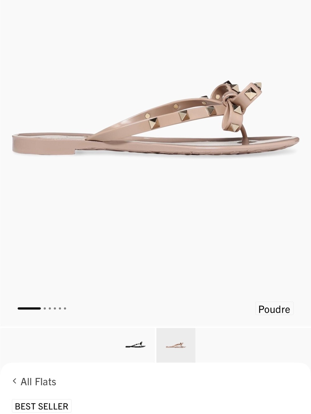 Valentino Garavani Rockstud PVC Jelly Thongs
Size 41 which is exactly 26.6 cm - Picture 2 of 8